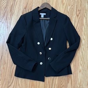 H&M black blazer size 8